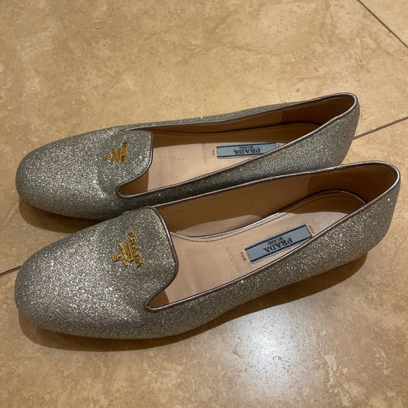 Prada vintage glitter loafers - Picture 2 of 3